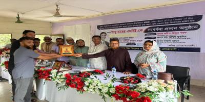 গোলাপগঞ্জের চন্দরপুরে আবু তাহের এমবিইকে বর্ণাঢ্য সংবর্ধনা